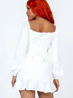 Princess Polly Josephina Mini Dress  White Hot