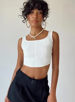 Princess Polly Josette Top  White Flash Sale
