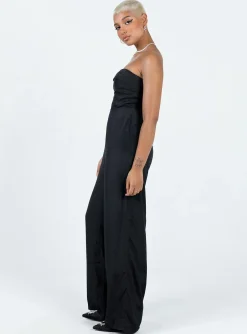 Princess Polly Josia Strapless Jumpsuit  Black Sale