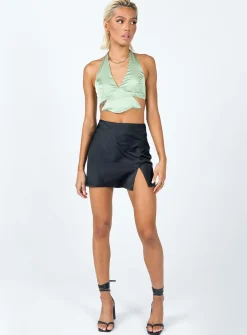 Princess Polly Josiah Top  Green Flash Sale