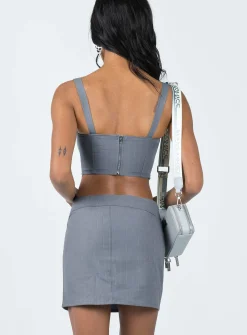 Princess Polly Josie Mini Skirt Grey Store