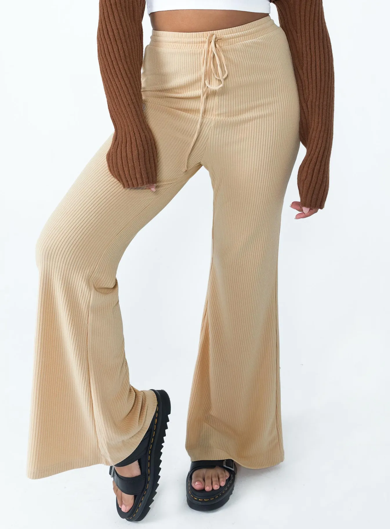 Princess Polly Julian Pants Beige Fashion