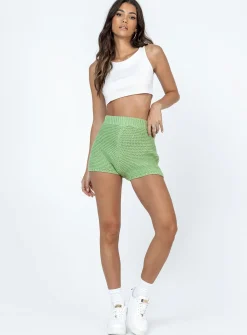 Princess Polly Julianna Shorts  Green New