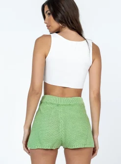 Princess Polly Julianna Shorts  Green New