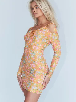 Princess Polly Juliette Mini Dress  Orange Fashion