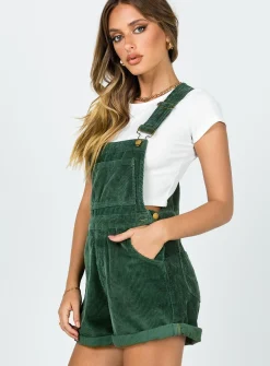 Princess Polly Kacey Overalls  Khaki Clearance