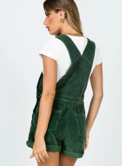 Princess Polly Kacey Overalls  Khaki Clearance