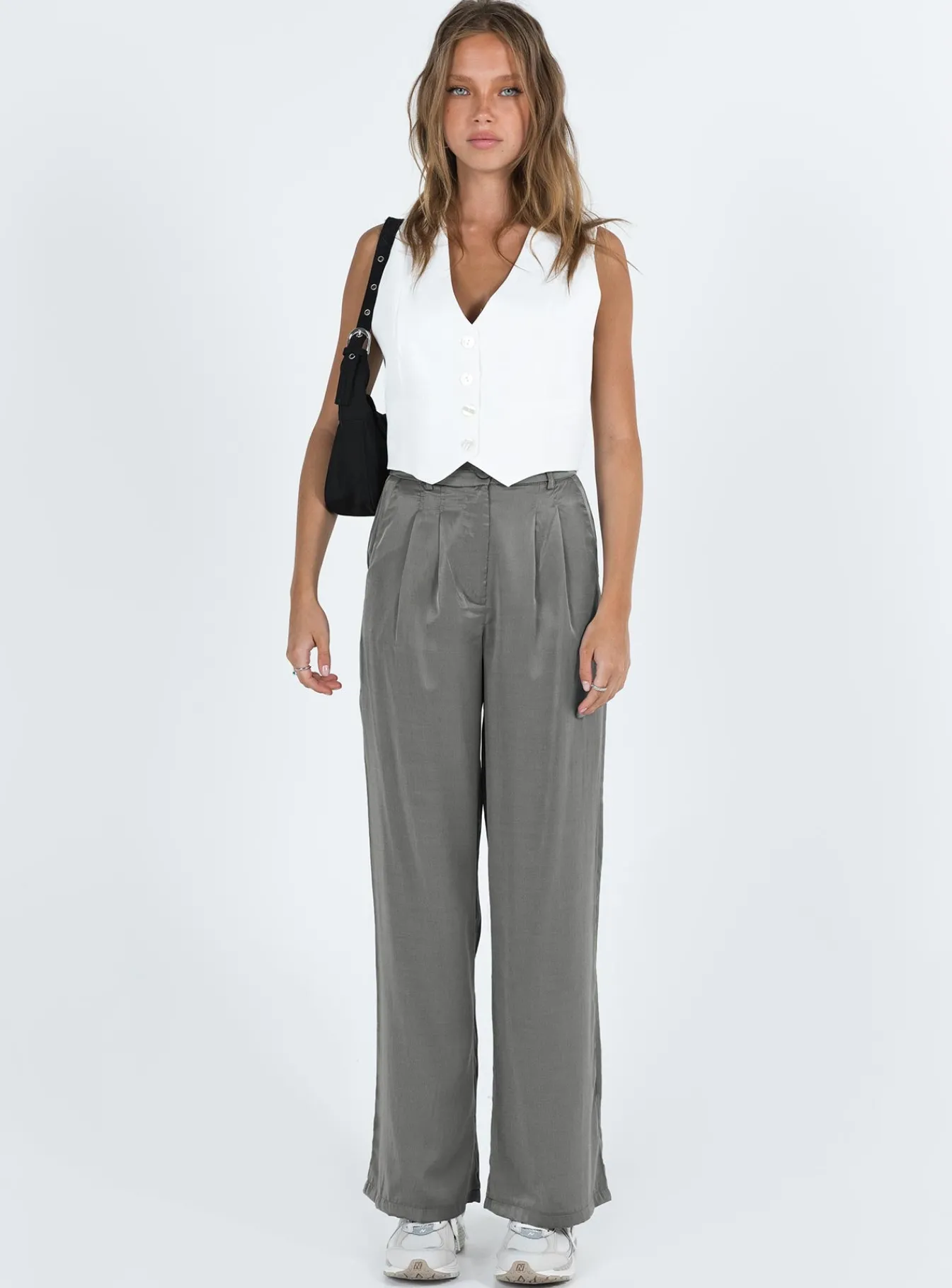 Princess Polly Kacey Pants Slate Cheap
