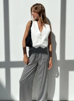 Princess Polly Kacey Pants Slate Cheap