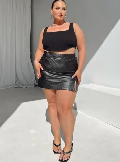 Princess Polly Kaeshia Rib Bustiercurve   Black Sale