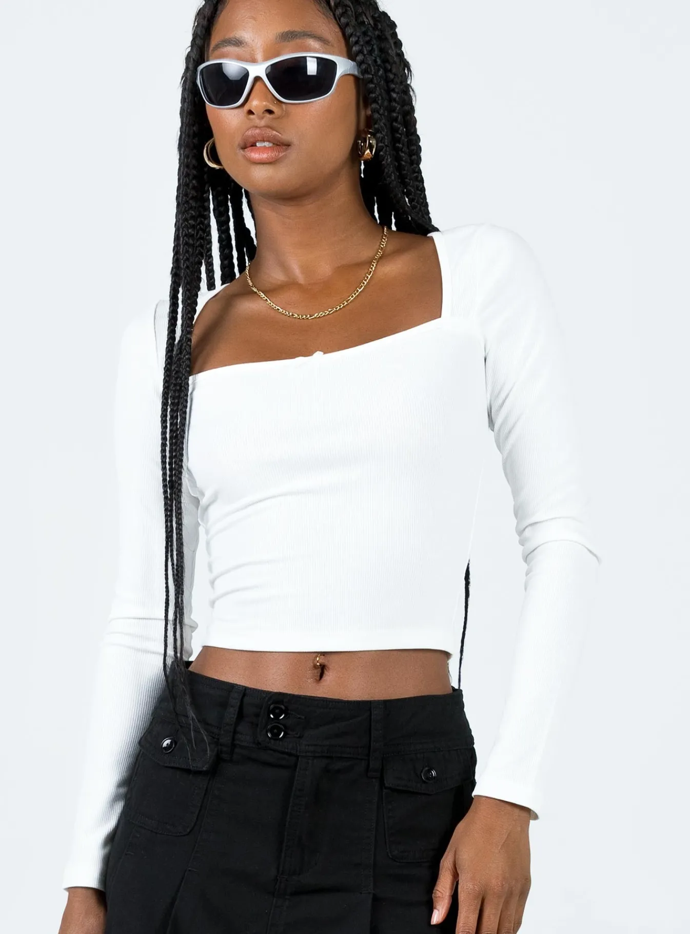 Princess Polly Kaffia Top White Fashion