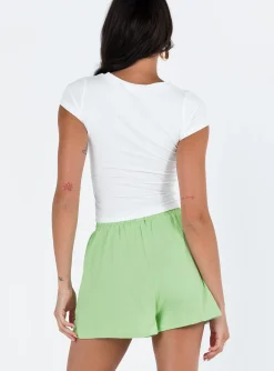 Princess Polly Kahlil Shorts Green Clearance