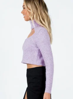 Princess Polly Kai Sweater  Purple Online