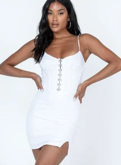 Princess Polly Kaila Corset Mini Dress  White Cheap