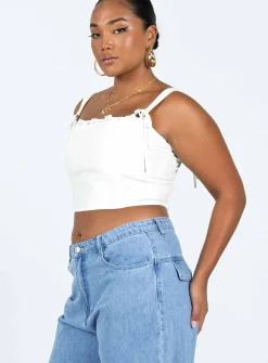Princess Polly Kalbarri Corset Top  White Store
