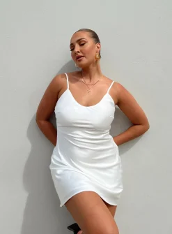Princess Polly Kalesi Mini Dress  White Store