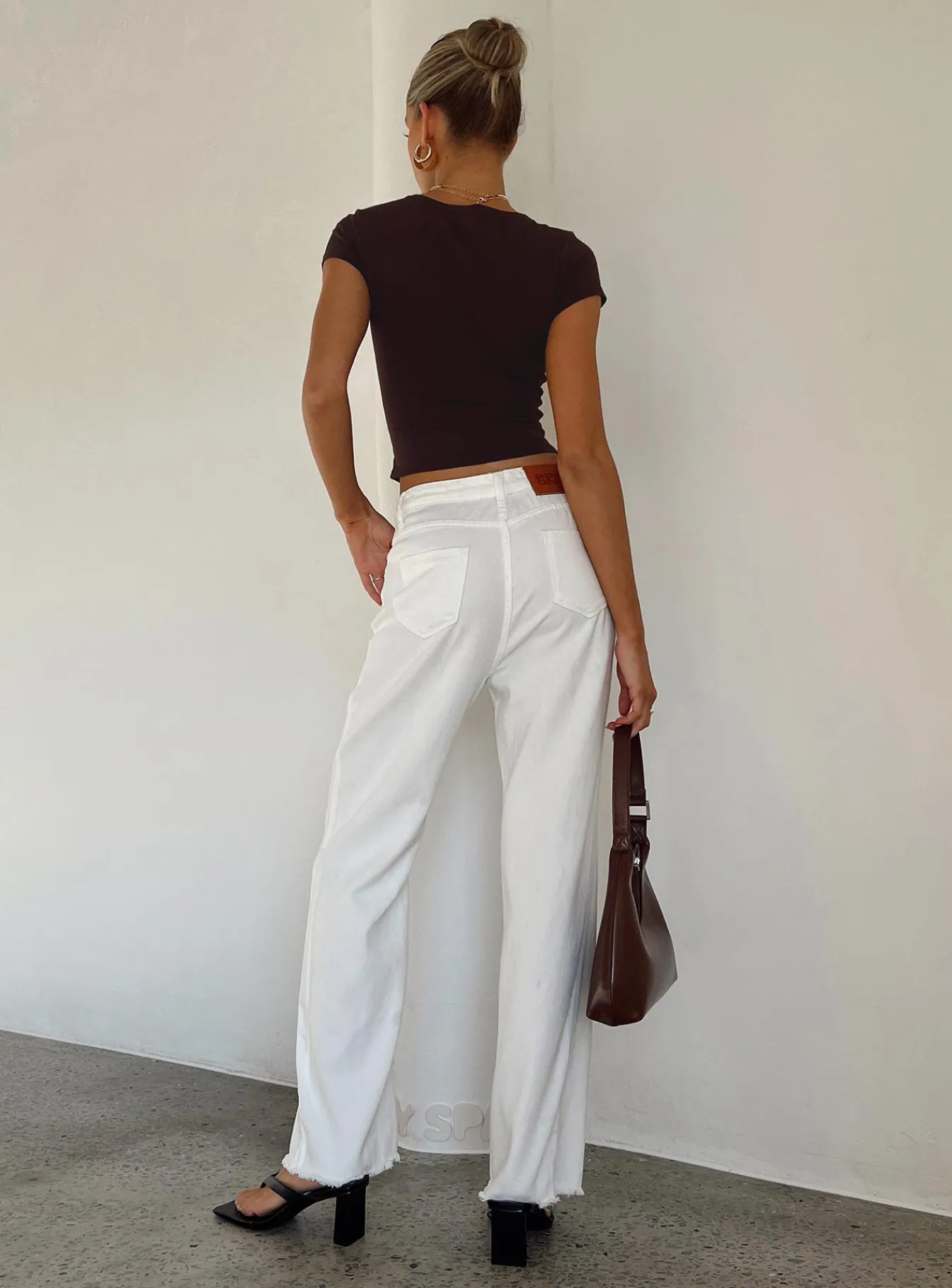 Princess Polly Kalinda Denim Jeans White Hot