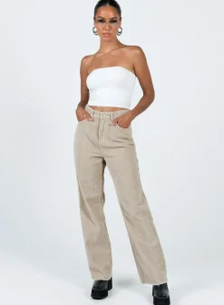 Princess Polly Kalinda Jeanscord   Beige Best Sale