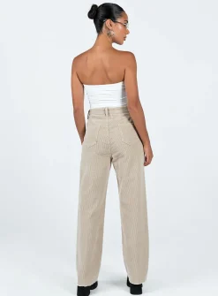 Princess Polly Kalinda Jeanscord Beige Best Sale