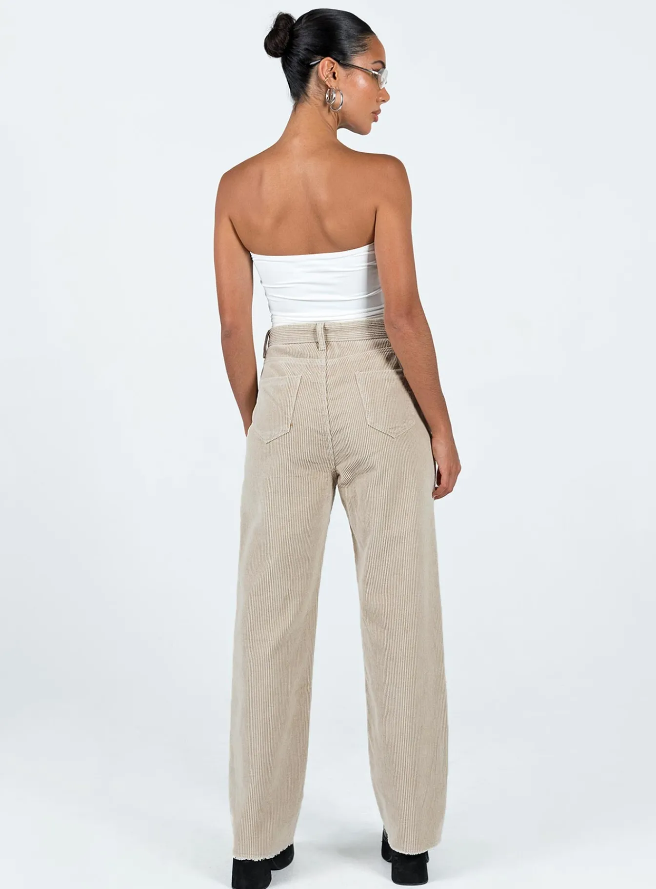 Princess Polly Kalinda Jeanscord Beige Best Sale