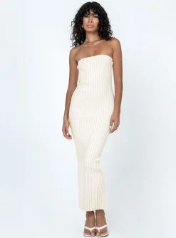 Princess Polly Kalla Midi Dress  Beige Best