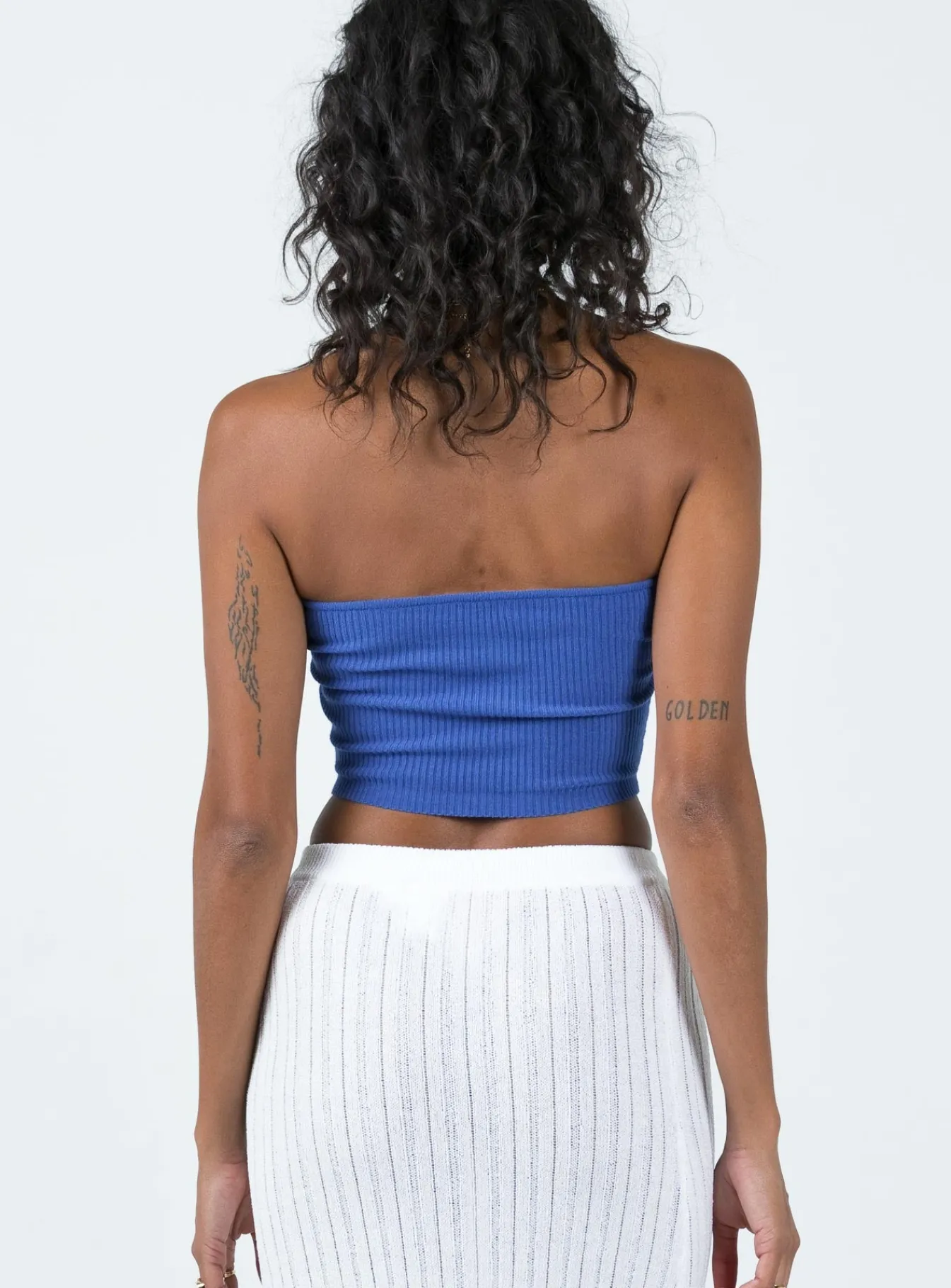 Princess Polly Kallista Top Blue Shop