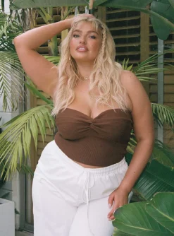 Princess Polly Kallista Topcurve   Brown Best