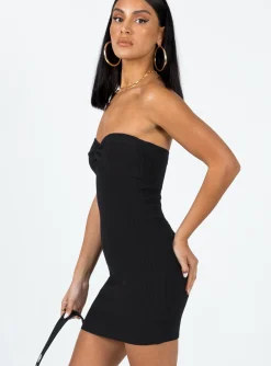 Princess Polly Kallister Mini Dress  Black Cheap