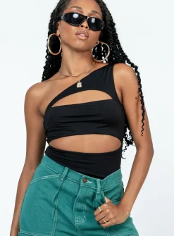 Princess Polly Kama Bodysuit  Black Cheap