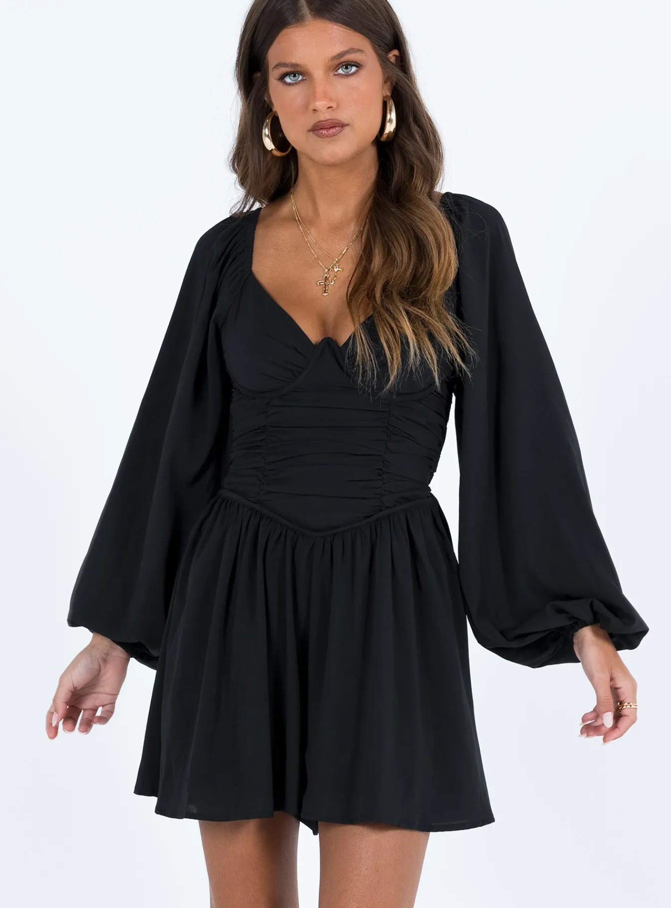 Princess Polly Kamea Romper Black Clearance
