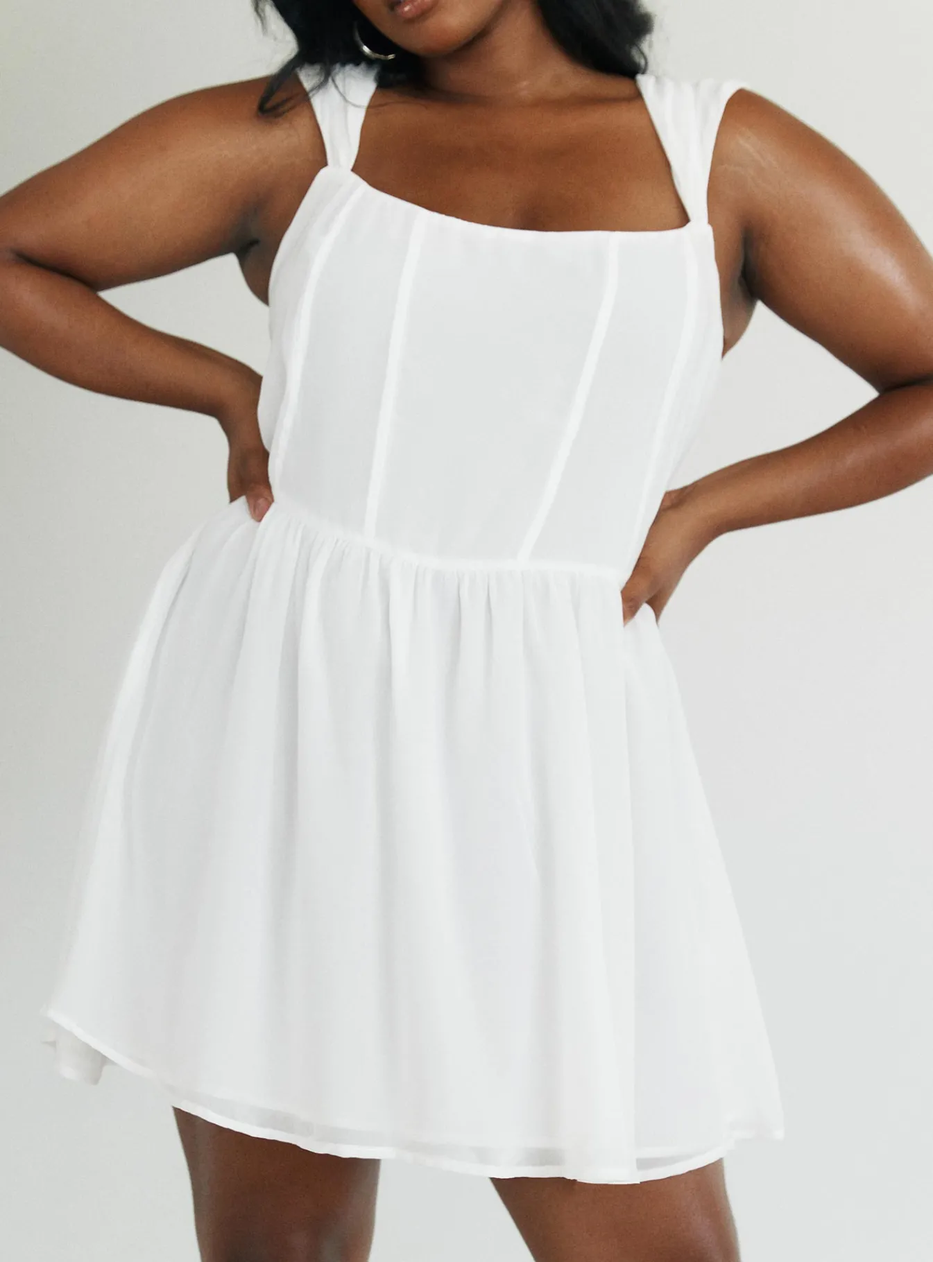 Princess Polly Kameliah Mini Dresscurve White Store