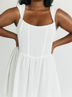 Princess Polly Kameliah Mini Dresscurve   White Store