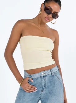 Princess Polly Kantor Tube Top  Ivory Cheap