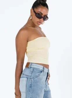 Princess Polly Kantor Tube Top  Ivory Cheap