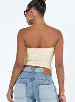Princess Polly Kantor Tube Top  Ivory Cheap