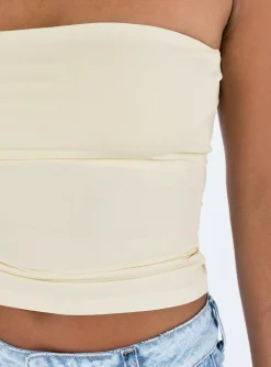 Princess Polly Kantor Tube Top  Ivory Cheap