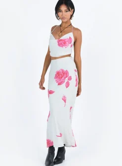 Princess Polly Karalle Set Cream / Pink   Cream/ Pink Fashion