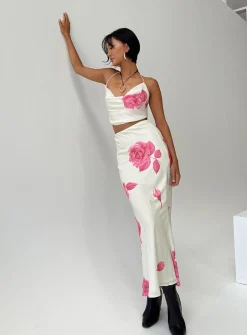 Princess Polly Karalle Set Cream / Pink   Cream/ Pink Fashion