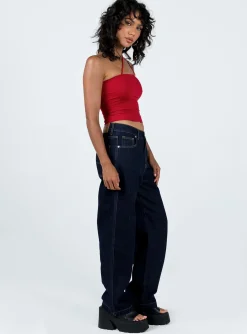Princess Polly Karana Slouch Jeans Indigo New