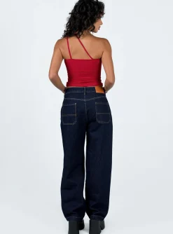 Princess Polly Karana Slouch Jeans Indigo New