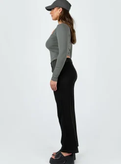 Princess Polly Karema Pants Black Best Sale