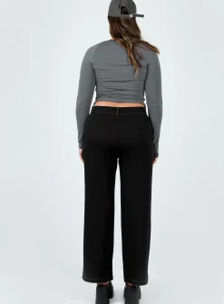 Princess Polly Karema Pants Black Best Sale