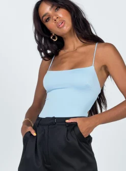 Princess Polly Karlah Bodysuit  Blue Clearance