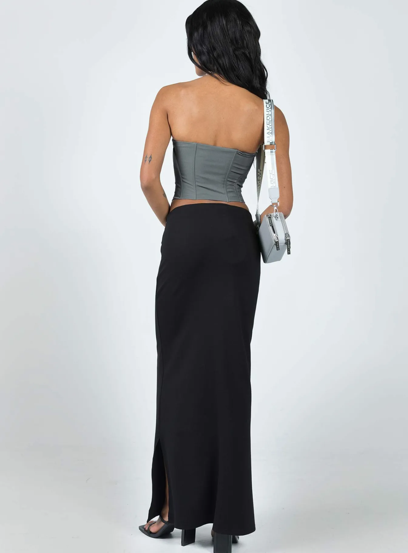 Princess Polly Karley Low Waist Maxi Skirt Black Discount