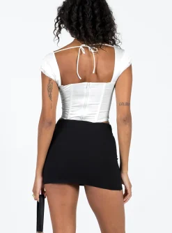 Princess Polly Karley Low Waist Mini Skirt  Black Cheap