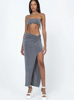 Princess Polly Karley Twist Set  Grey Best Sale