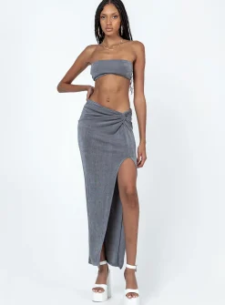 Princess Polly Karley Twist Set  Grey Best Sale