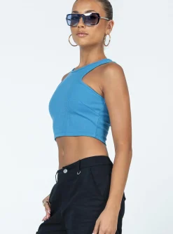 Princess Polly Karli Top  Blue New