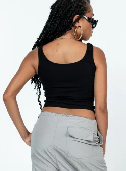 Princess Polly Karson Top  Black New