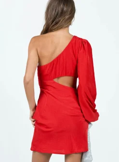 Princess Polly Karter Mini Dress  Red Store